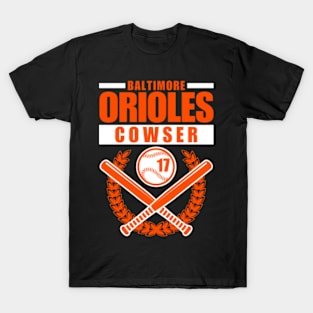 Baltimore Orioles Cowser 17 Baseball Retro T-Shirt